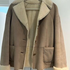 Loewe Cream Shearling Jacket